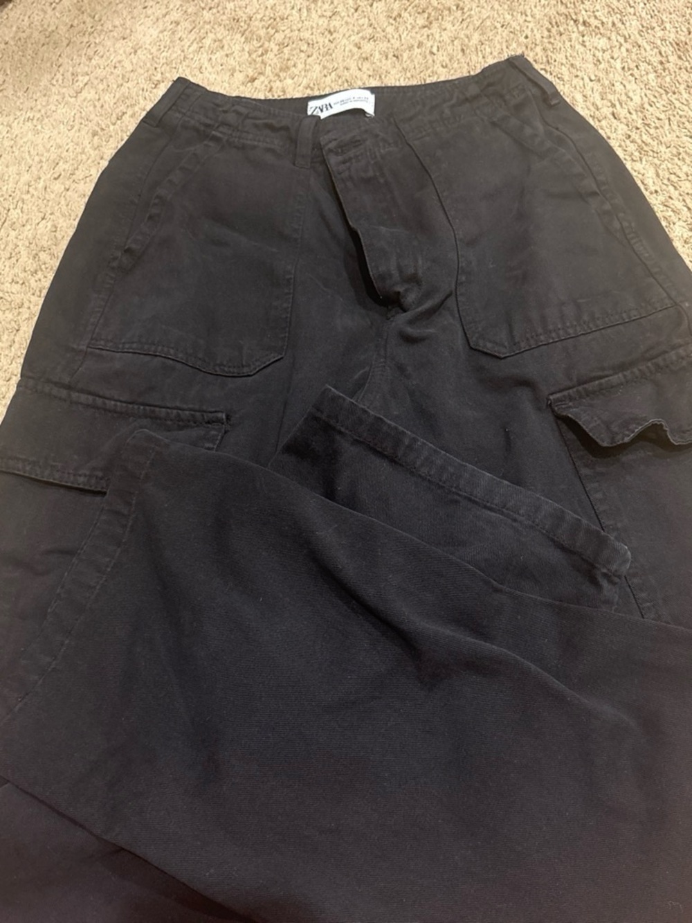 Zara Black Women's Cargo Pants